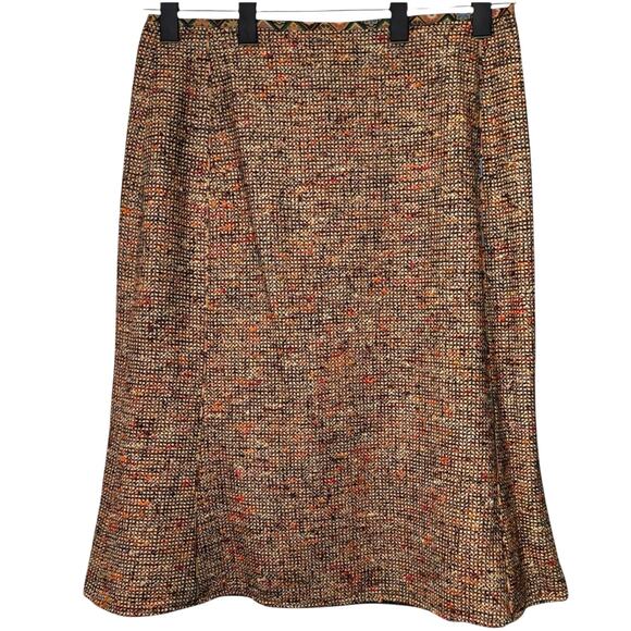 Caroline Charles London 2 Piece Tweed Brown Suit US 12/14 UK 16/18 Women’s - Picture 3 of 10